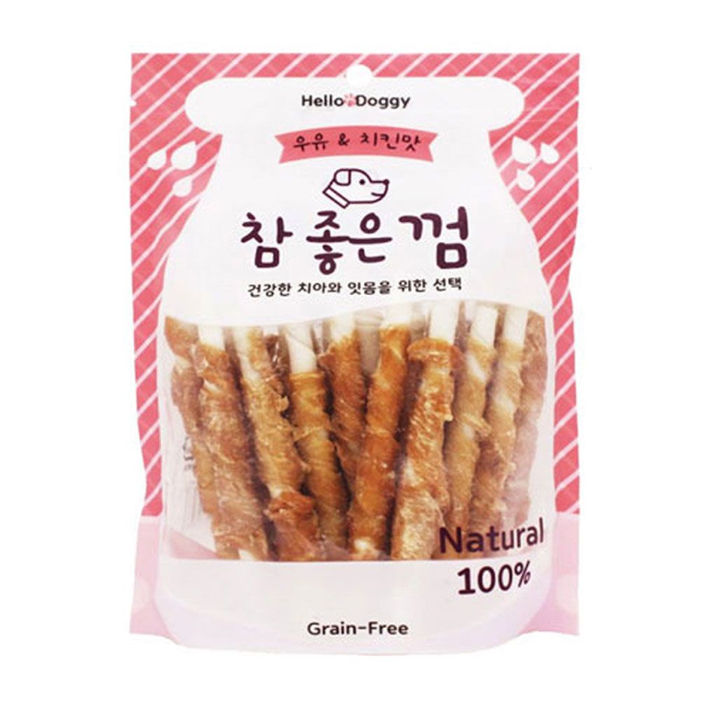 참좋은 우유 치킨맛 껌 24p 강아지 애견 스틱 간식