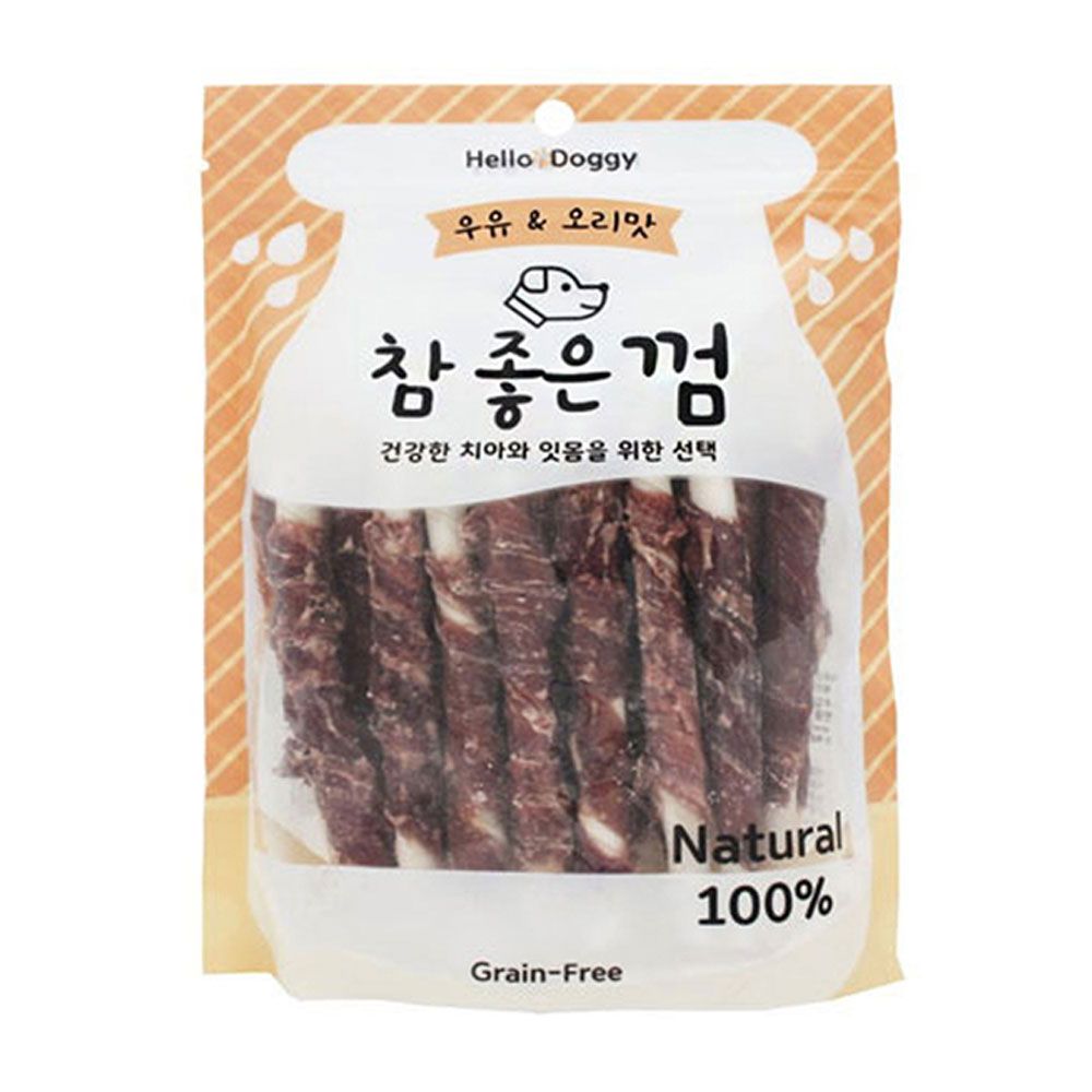 오늘의쇼핑은 참좋은 우유 오리맛 껌 24p 강아지 애견 스틱 간식