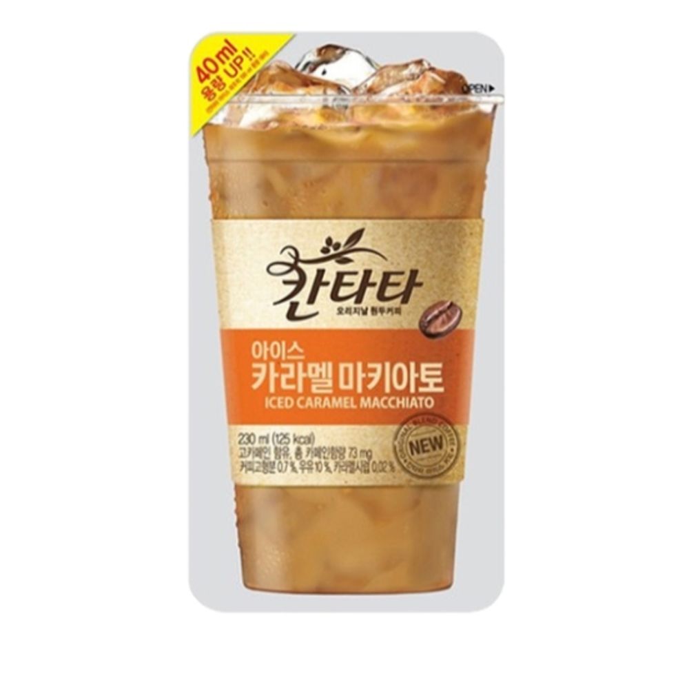 오늘의쇼핑은 칸타타 파우치 카라멜 마키아토 230ml 10팩 1박스