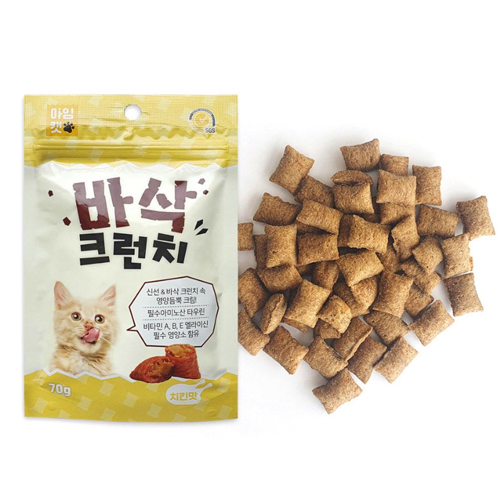 오늘의쇼핑은 생활모음 바삭크런치 70g (닭고기) (고양이 간식)