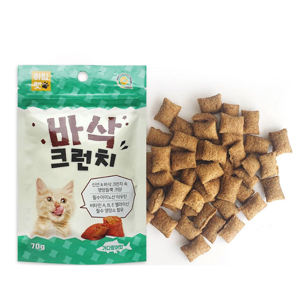 생활모음 바삭크런치 70g (가다랑어) (고양이 간식)