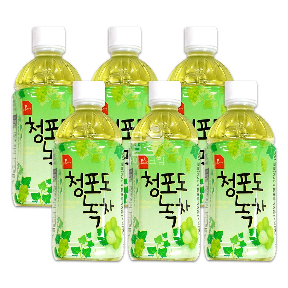 오늘의쇼핑은 웰그린 청포도 녹차 340ml 6개