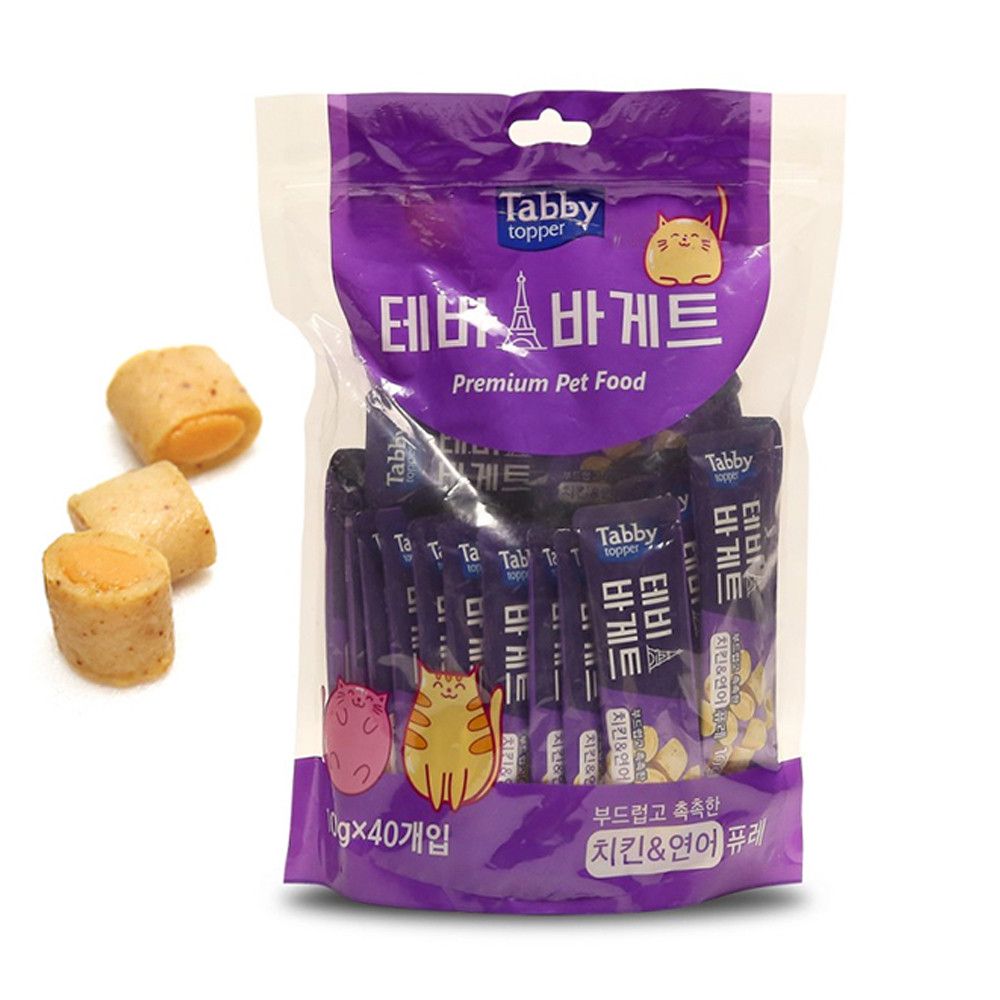 생활모음 바게트 치킨 연어 퓨레 (10g x 40p)