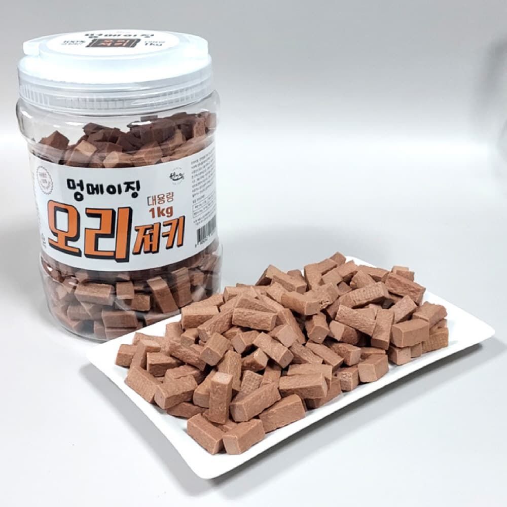 국내산소프트통간식 멍메이징 오리 1kg