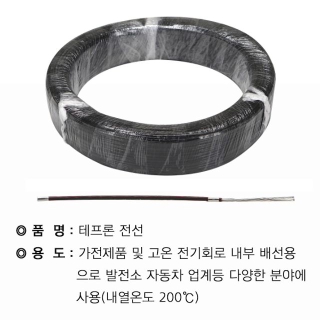 오늘의쇼핑은 테프론 1.25SQ 흑색(200M)