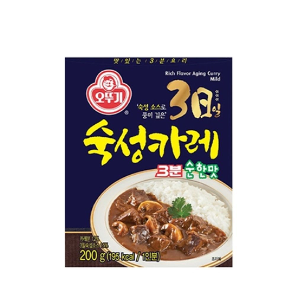 오늘의쇼핑은 오뚜기 즉석 3분요리 식품 카레 순한맛 200g 낱개