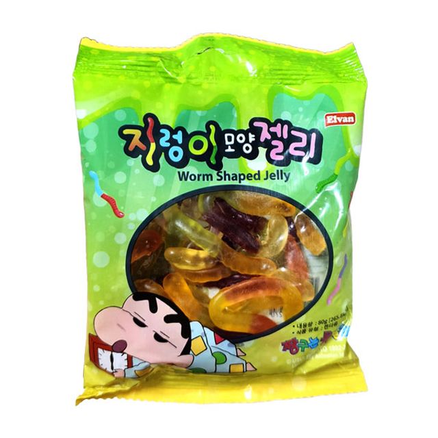 오늘의쇼핑은 지렁이젤리(짱구는못말려 80g)