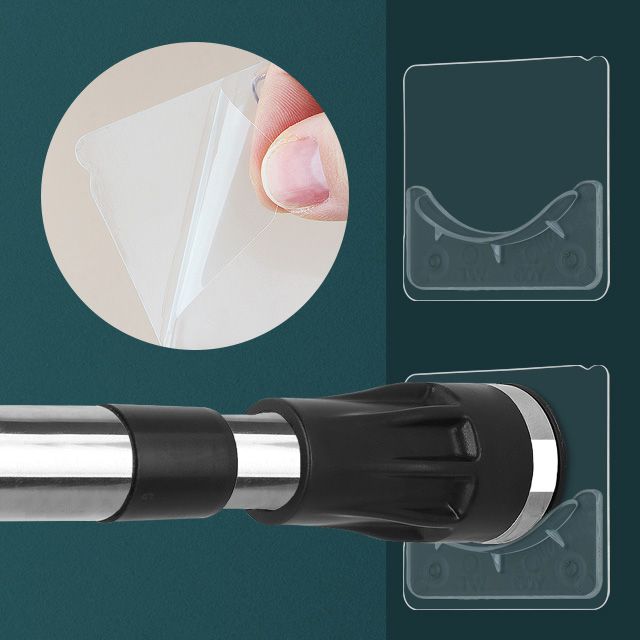 오늘의쇼핑은 압축봉고정스티커2P 커튼봉 홀더 커튼고리 무타공설치