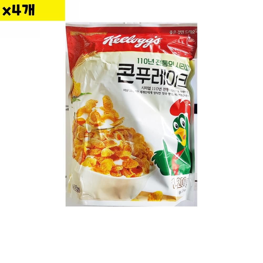 오늘의쇼핑은 식자재 도매 유통 콘푸레이크 켈로그 1.2Kg x4개