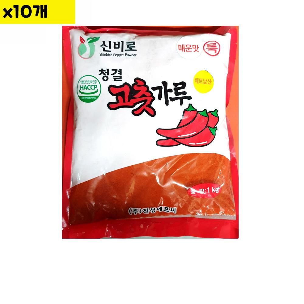 식자재 도매 매운고춧가루 진성 중식용 1Kg x10개