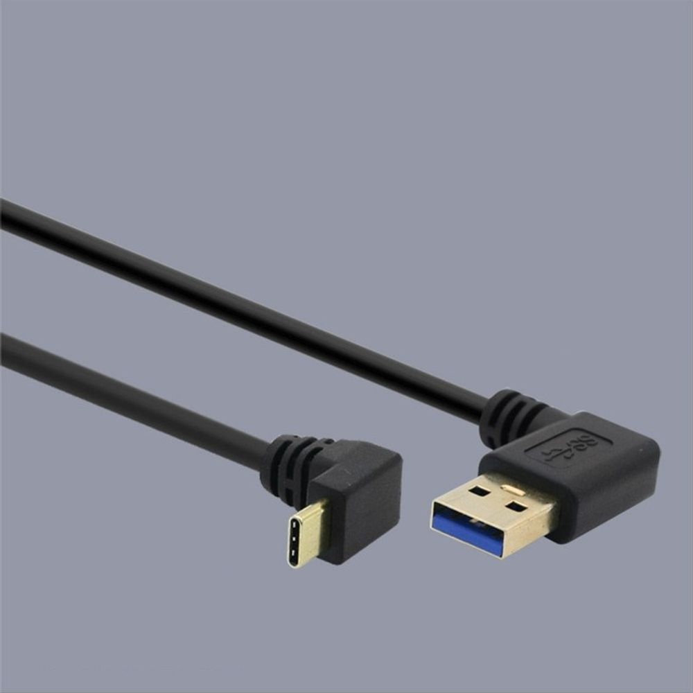 USB 3.1 Type C 케이블 25cm USB 3.0 A 우향꺾임 to