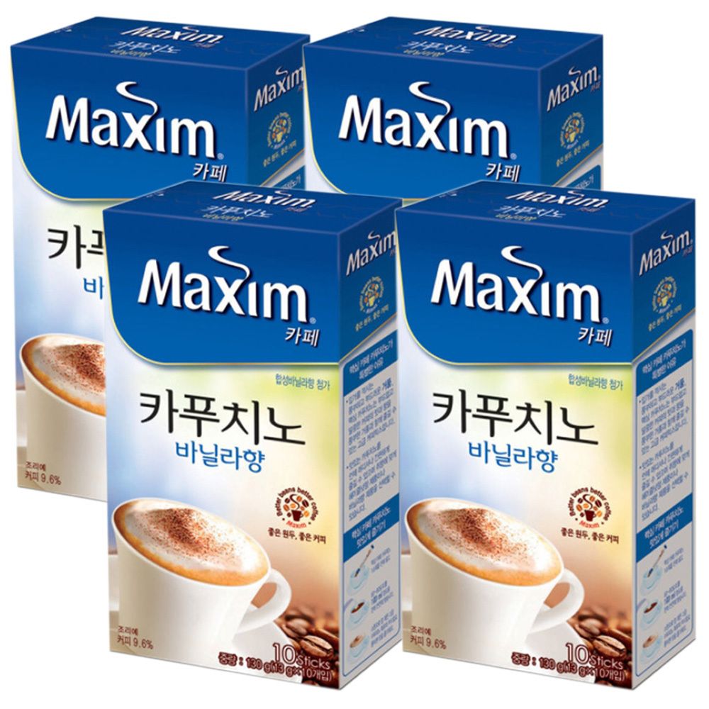 오늘의쇼핑은 동서 맥심 카페 카푸치노 바닐라 40T (10개입x4개)