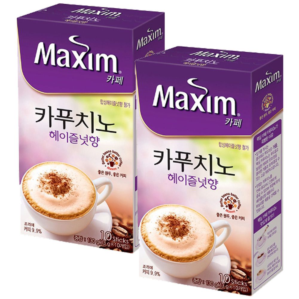 동서 맥심 카페 카푸치노 헤이즐넛 20T (10개입x2개)