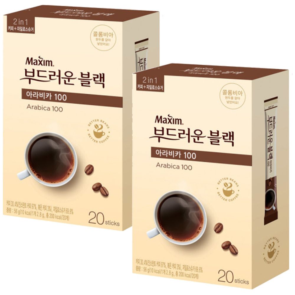 맥심 아라비카 부드러운 블랙 40T (20개입x2개)