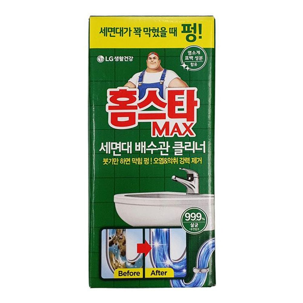 오늘의쇼핑은 LG생활건강 홈스타 맥스 세면대 배수관 클리너 230ML