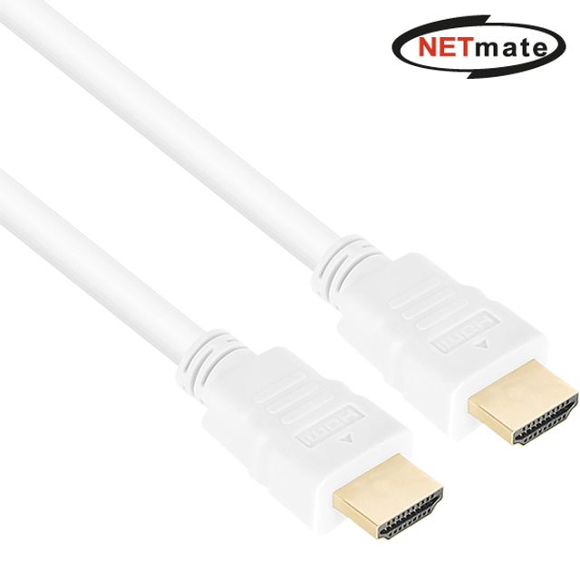 오늘의쇼핑은 NETmate 60Hz HDMI 2.0 케이블(화이트) 50cm