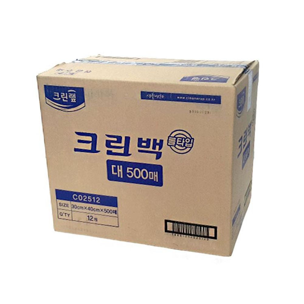 오늘의쇼핑은 크린롤백 업소용(대) 30x40CMx500매 1박스(12입)