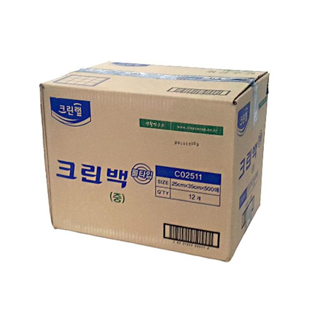 크린롤백 업소용(중) 25x35CMx500매 1박스(12입)