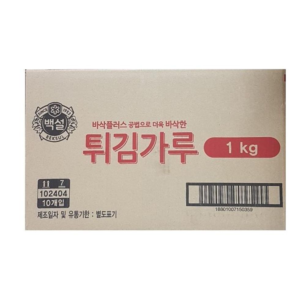 오늘의쇼핑은 백설 튀김가루 1KG 1박스(10입)