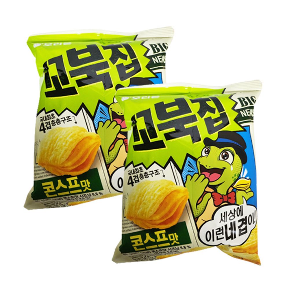 꼬북칩 콘스프맛 65g 2개 바삭한 봉지 과자 스낵 간식