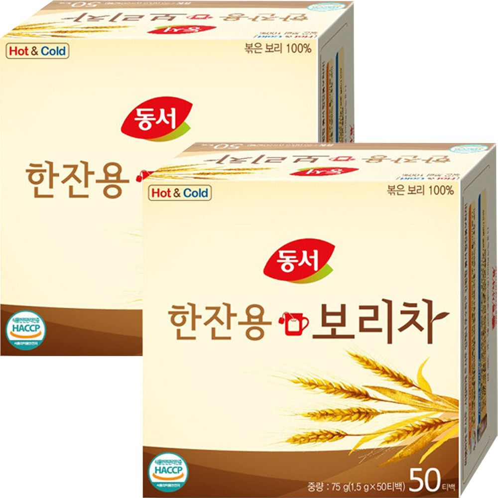 오늘의쇼핑은 동서식품 한잔용 보리차 1.5g x 100개입 (50개x2개)