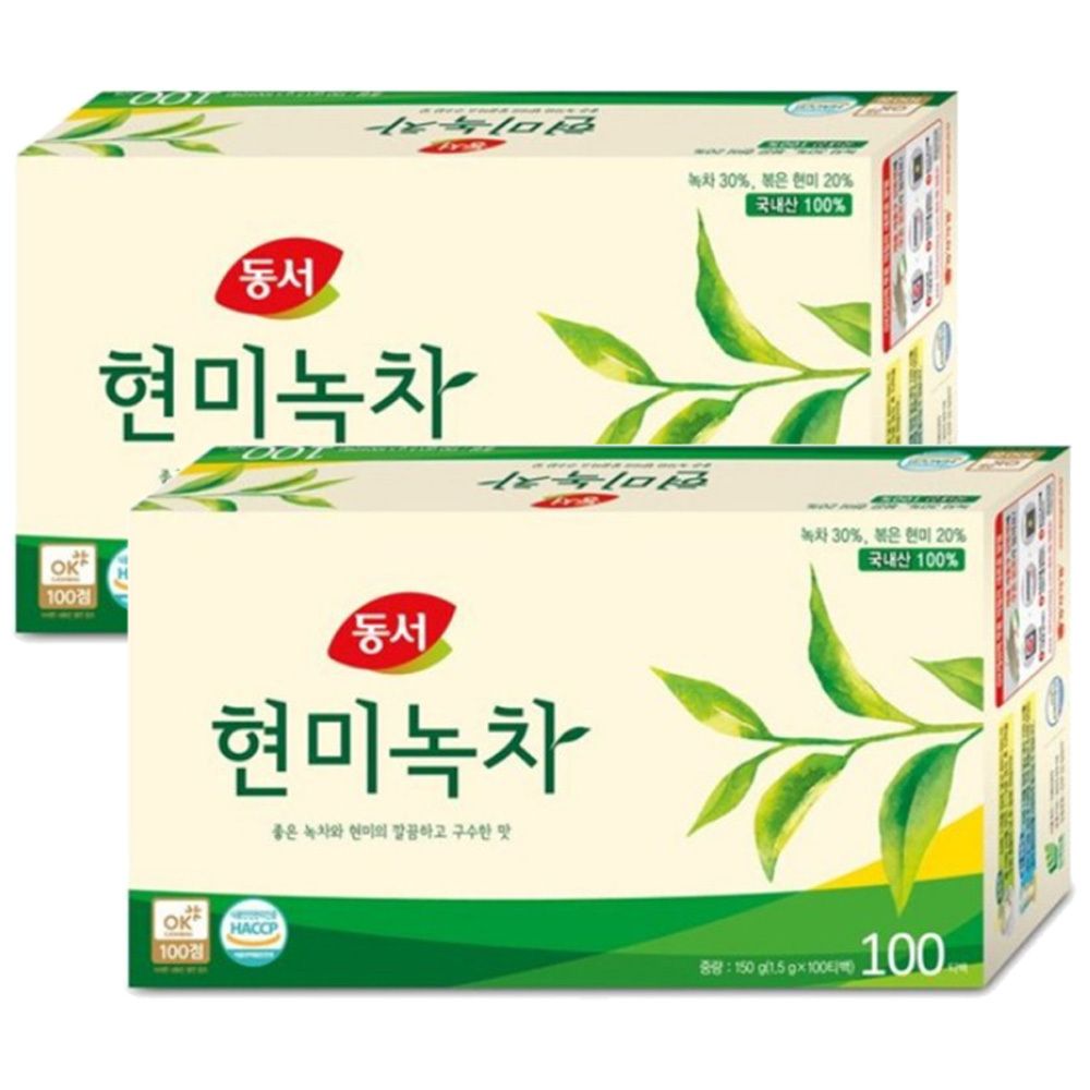 동서식품 현미녹차 1.5g x 200T (100개x2개)