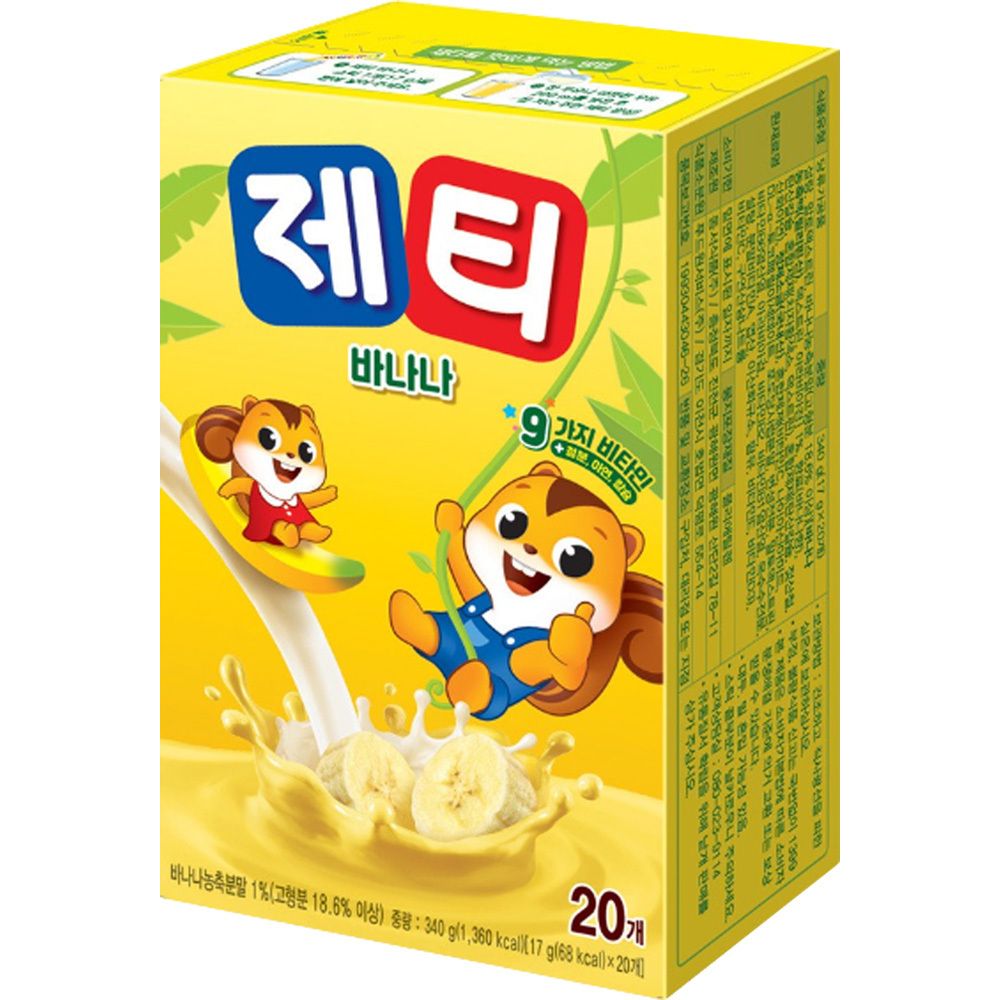 동서 제티 바나나맛 20개입 (340g)