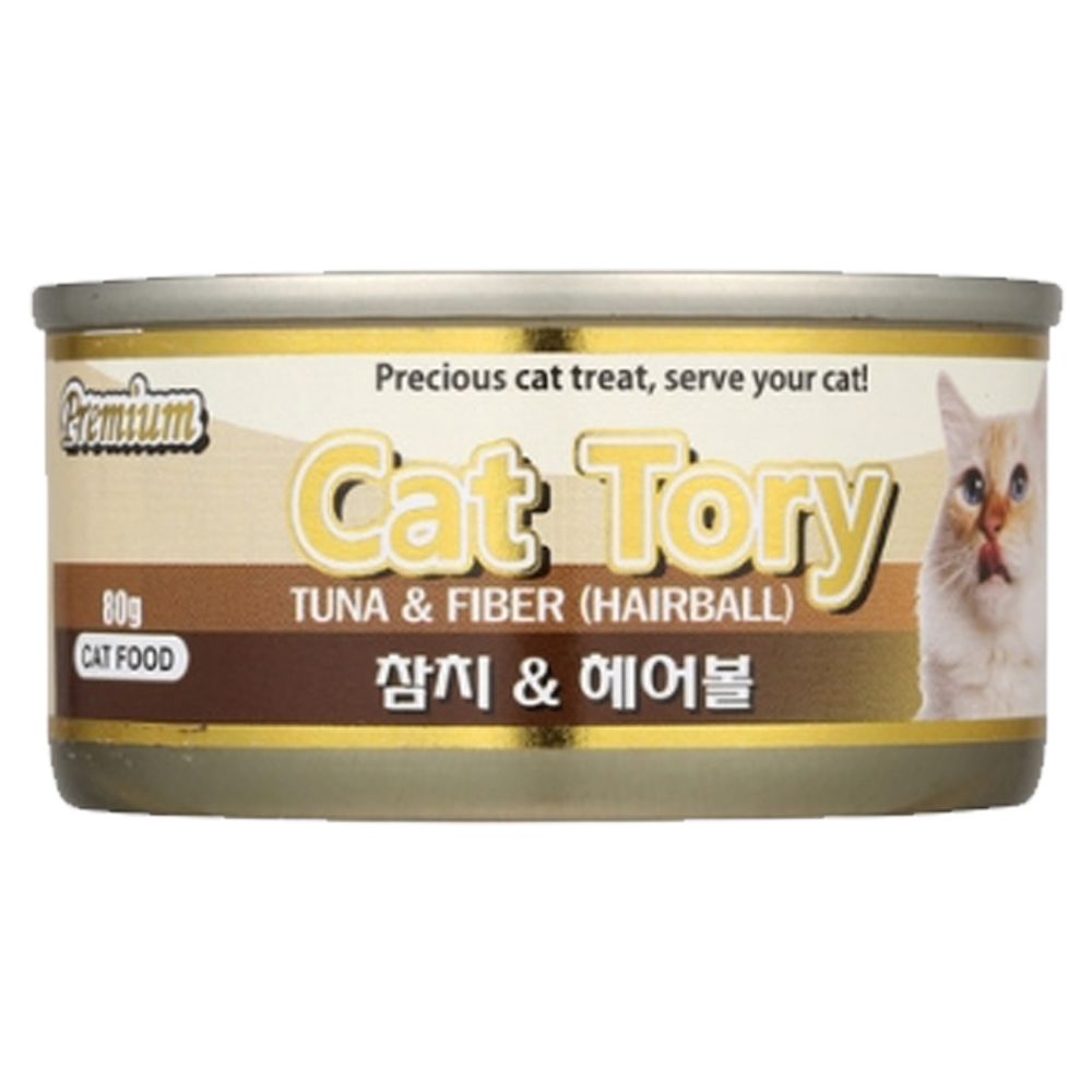 고양이 캣토리 참치 헤어볼캔 80g 1P 습식 통조림