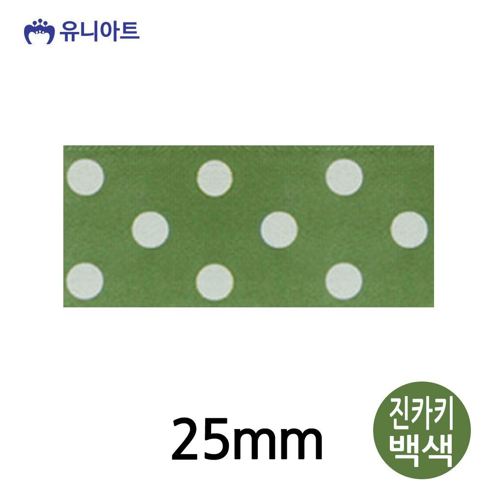 오늘의쇼핑은 (리본) 공단큰땡A 리본 25mm (진카키백색) (롤) G70