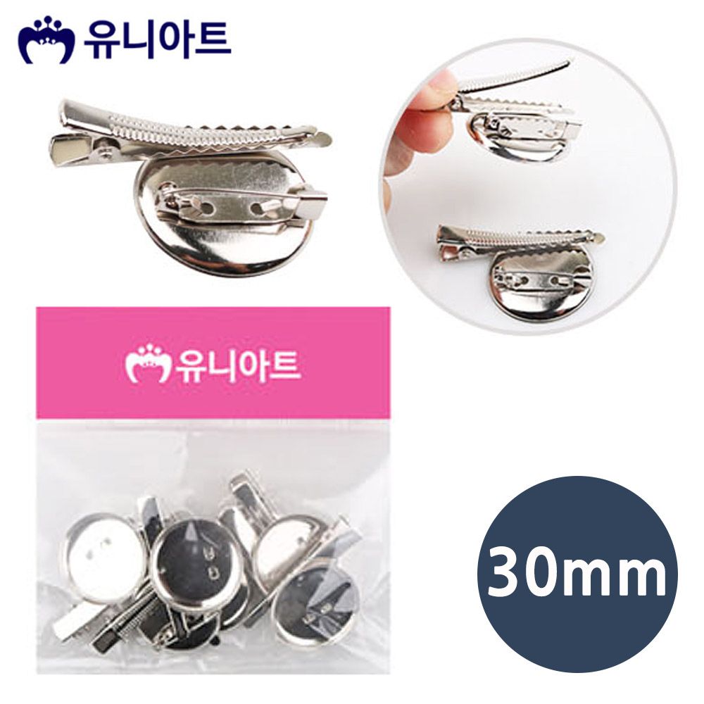 오늘의쇼핑은 유니아트 코사지 집게 원형핀 30mm G20