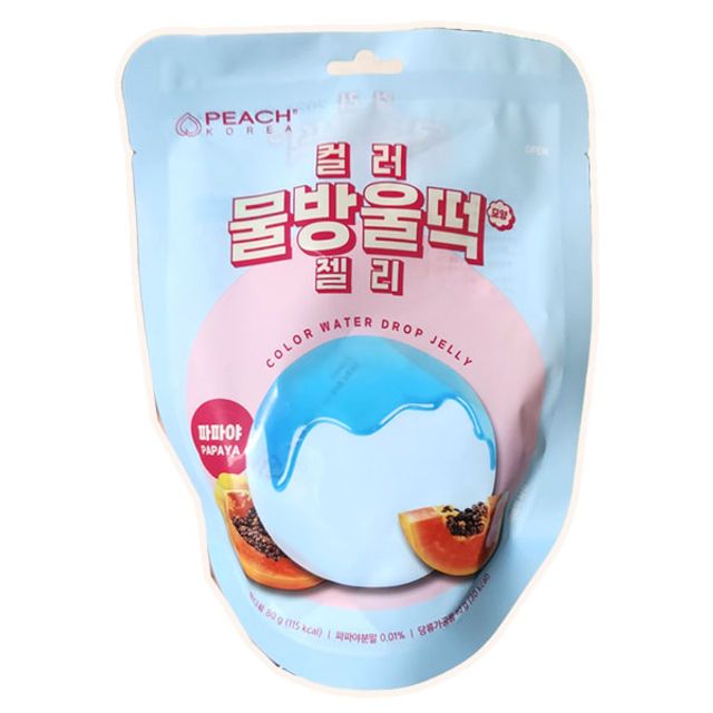 오늘의쇼핑은 컬러물방울떡젤리 파파야맛(건영 80g)X8개