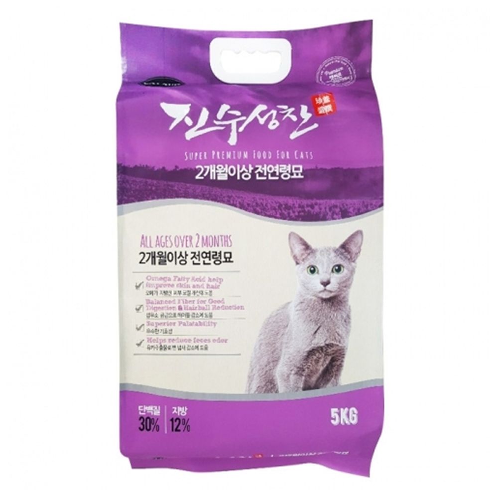 고양이 진수성찬 전묘용 5kg 1P 2개월이상 건식 사료