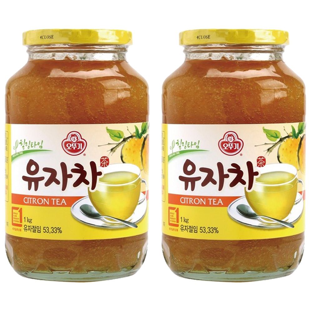 오뚜기 유자차 2kg(1kg x 2병)