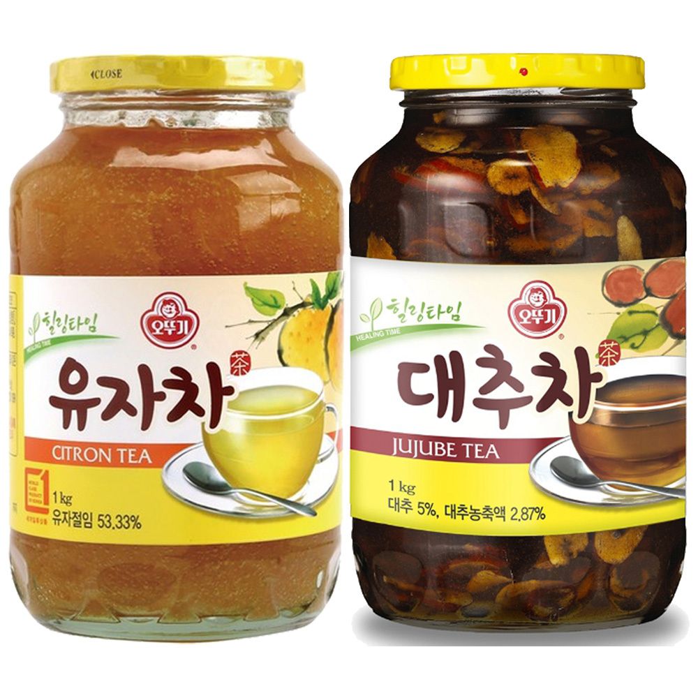 오뚜기 유자차 1kg + 오뚜기 대추차 1kg