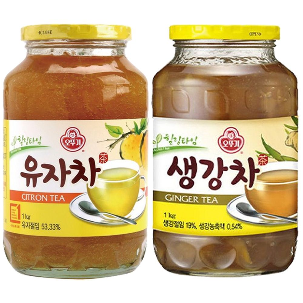 오뚜기 유자차 1kg + 오뚜기 생강차 1kg