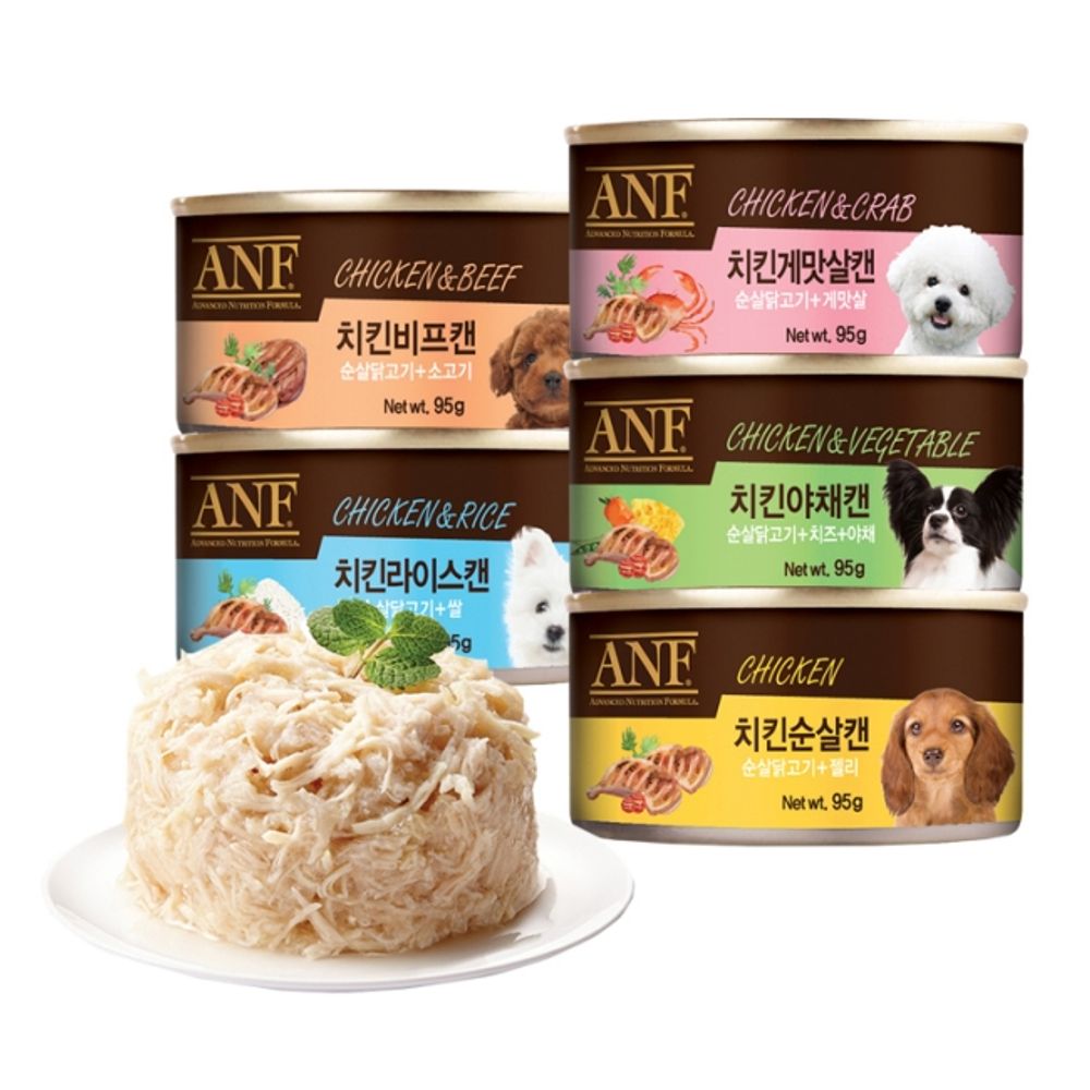 강아지 ANF 통조림 95g 1P 반려견 습식 캔사료 간식