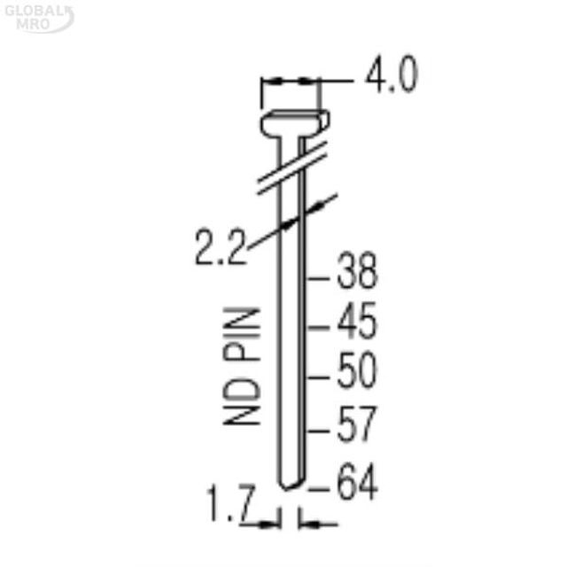 오늘의쇼핑은 영우타카 에어타카핀 (14G BRADS) 6EA 기장45mm ND4