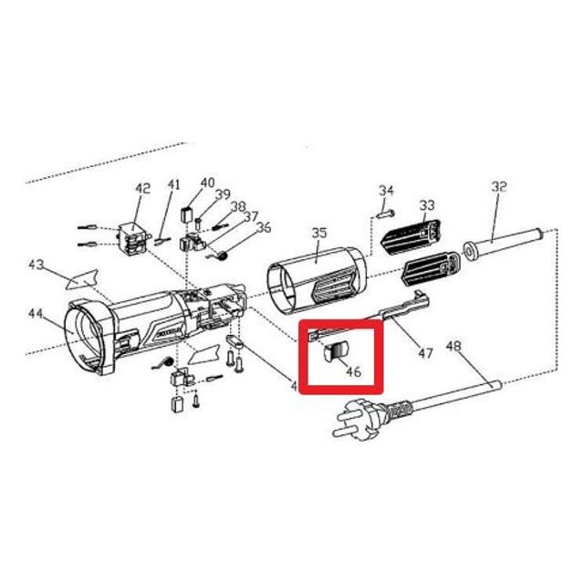 UDT 전동부품 스위치버튼 UD-100G 46 유디티