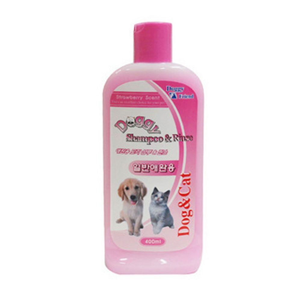 일반 애완용 강아지 고양이 샴푸 린스 400ml X2개