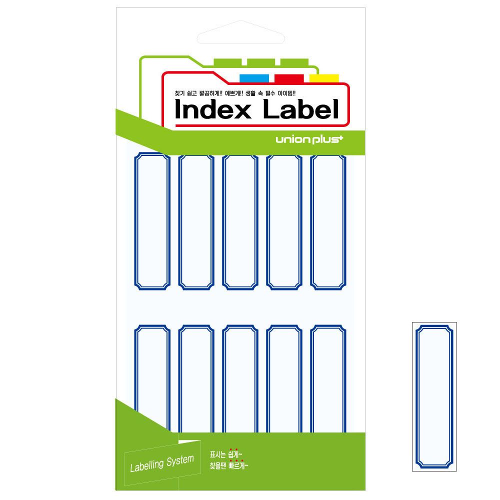 오늘의쇼핑은 유니온 견출지 일반 18x60 (UL-2211) (청색) (18매입)