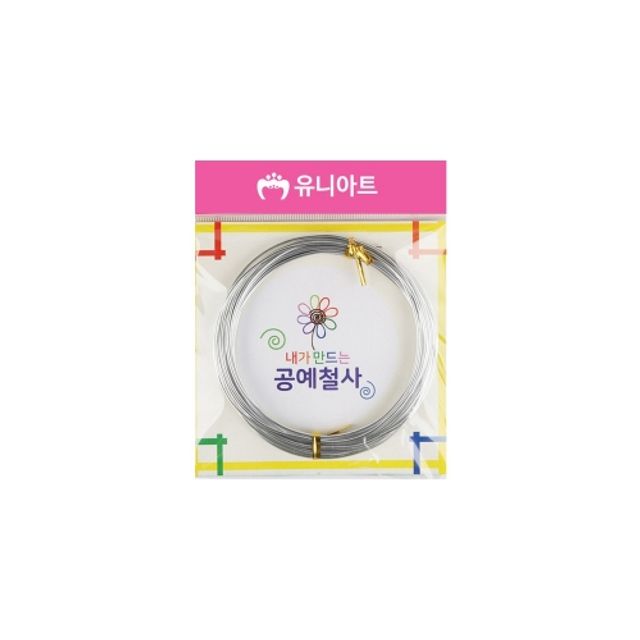 유니아트 내가 만드는 공예철사 1.5mm 은색 봉(10개