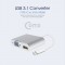 USB 3.1 Type C 컨버터 HDMI VGA 15cm Metal Silver 1번째 이미지