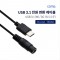 USB 3.1 Type C 전원 변환 케이블 15cm DC 5.5 1번째 이미지