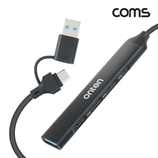 오늘의쇼핑은 4 IN 2 꼬리물기 허브 4포트 USB Type C Gen1 USB 3.