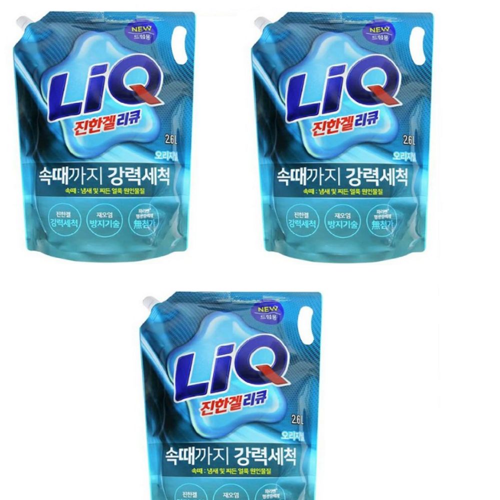 애경/리큐 진한겔 2.6L 리필 3묶음