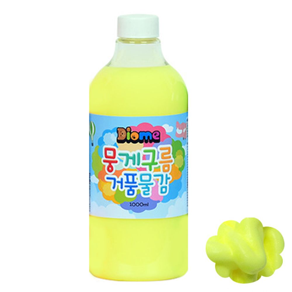 오늘의쇼핑은 뭉게구름 거품물감 리필 1000ml 낱색(형광노랑)