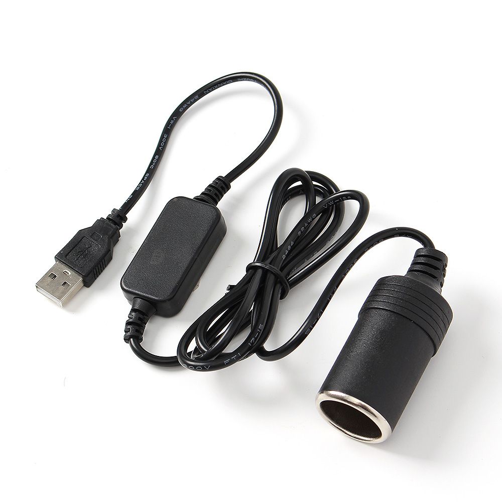 케이블 승압 to 시거잭 5V 12V 전원 USB 2M