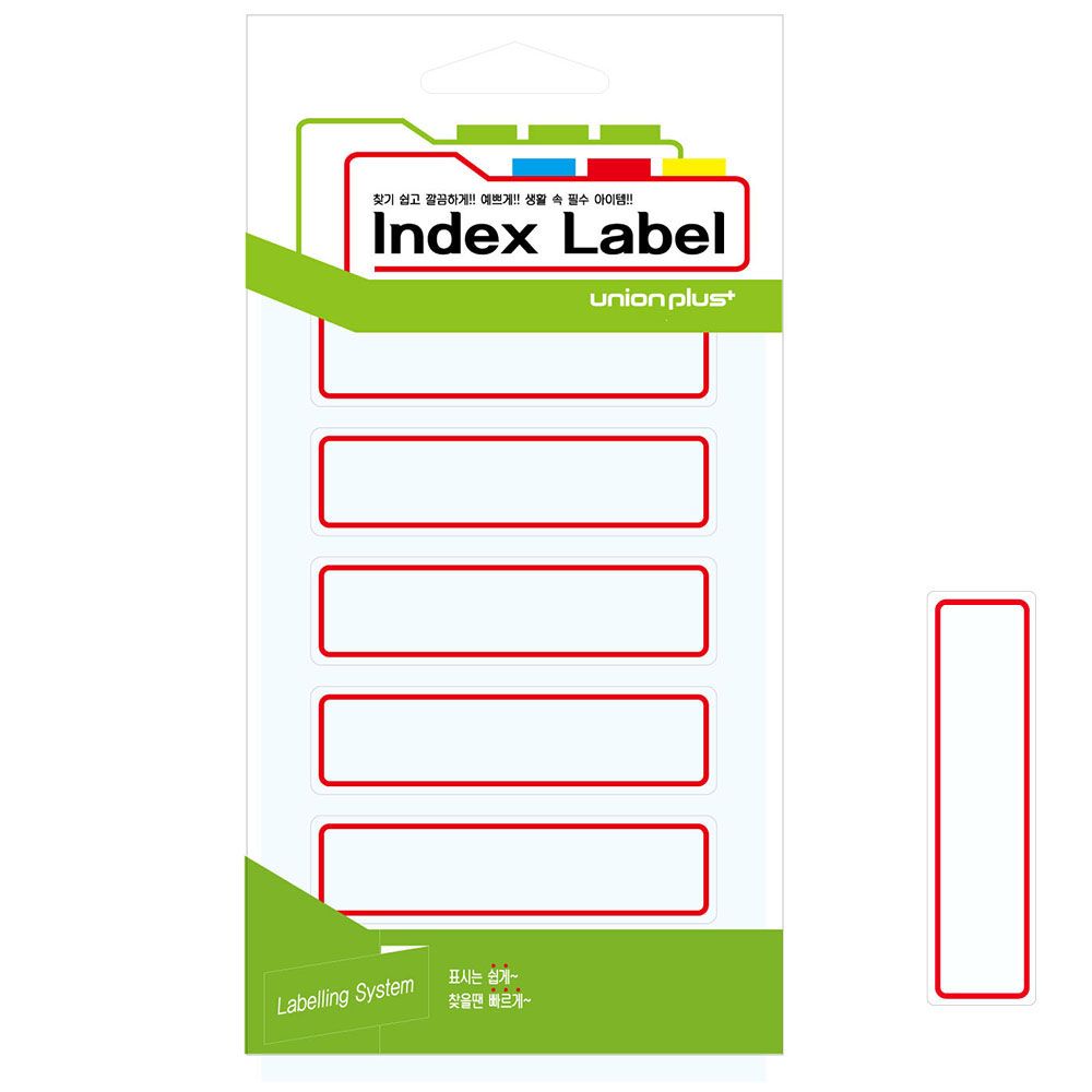 오늘의쇼핑은 유니온 견출지 일반 75x20 (UL-2215) (적색) (18매입)