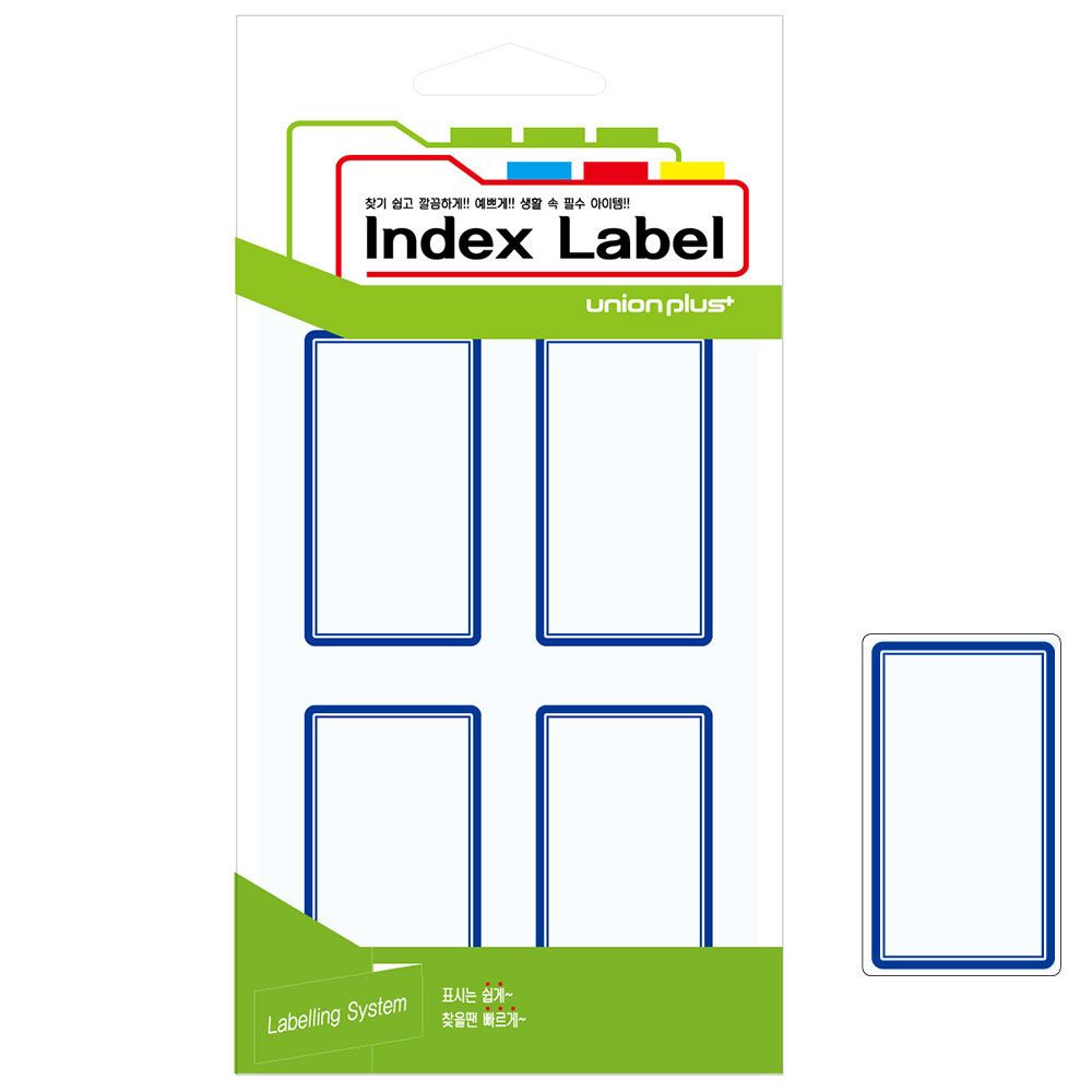 오늘의쇼핑은 유니온 견출지 일반 37x65 (UL-2209) (청색) (18매입)