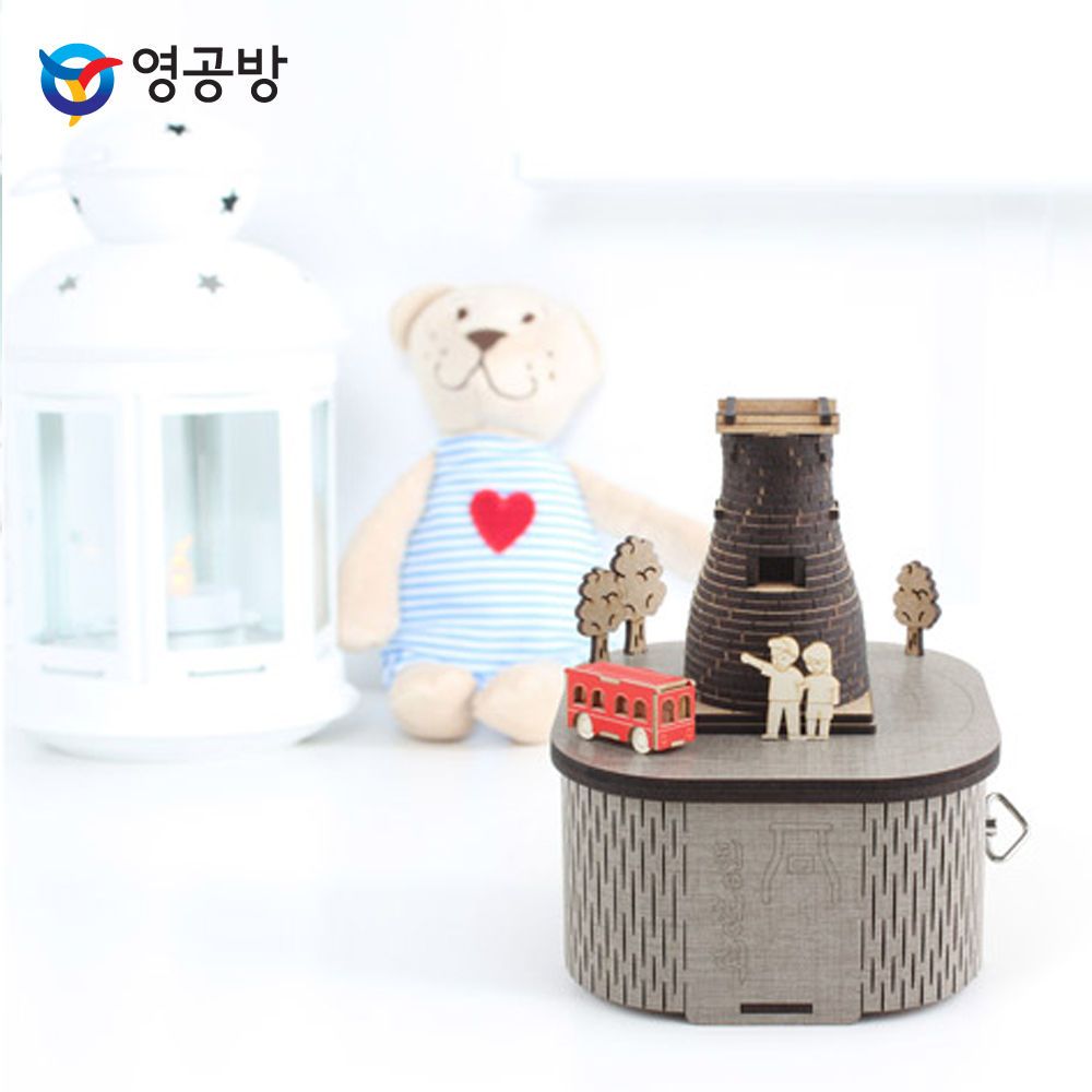 오늘의쇼핑은 영공방 DIY 회전우드 오르골경주 첨성대 (YM970)